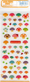 Mind Wave Vintage Mushrooms Rare PVC Sticker Sheet