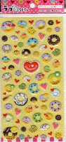 Q-Lia Vintage Doughnut Rare Puffy Sticker Sheet