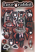 Love Rabbit Sticker Sheet