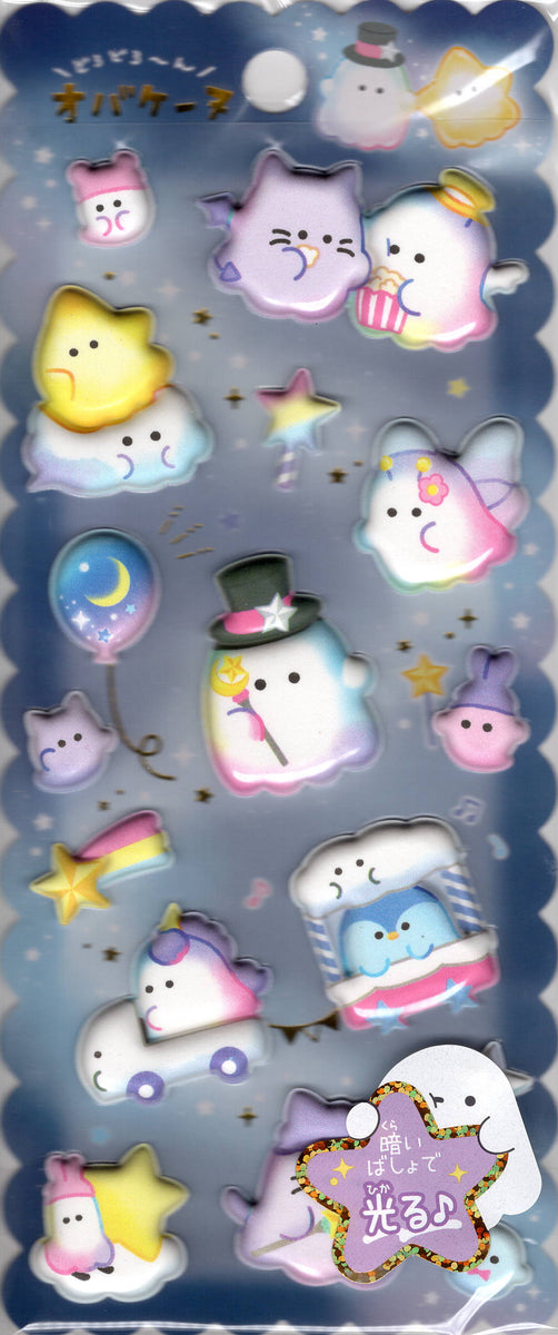 Obake Super Puffy Sticker Sheet – kawaiipaperdream