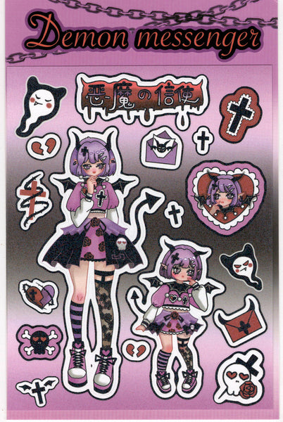 Demon Messenger Sticker Sheet