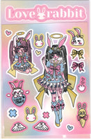 Love Rabbit Sticker Sheet