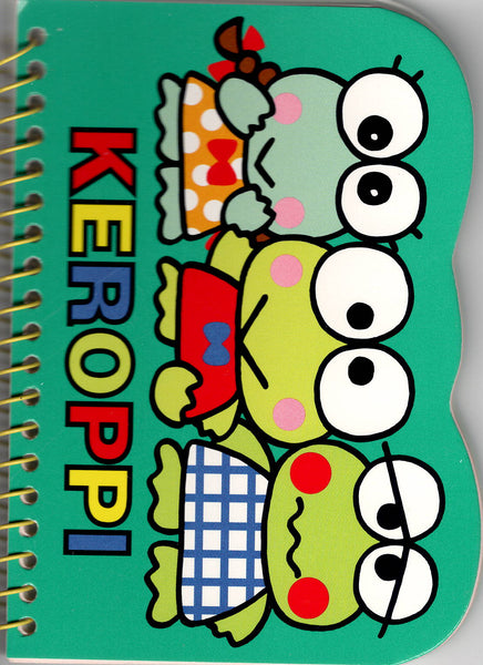 Sanrio 1997 Vintage Keroppi Rare Small Spiral Notebook