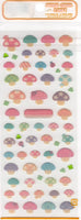 Mind Wave Vintage Mushrooms Rare PVC Sticker Sheet