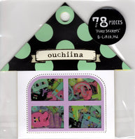 Q-Lia Vintage ABC Rare Sticker Sack