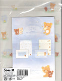 San-x 2019 Rilakkuma & Chairoikoguma Letter Set