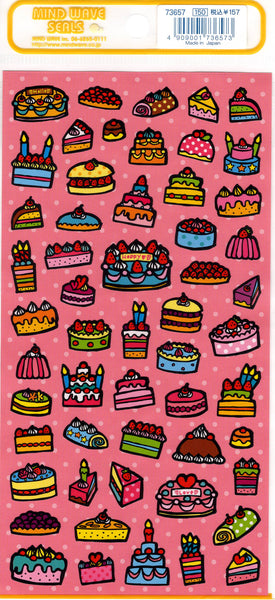 Mind Wave Vintage Cake Rare Sticker Sheet