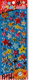 Pool Cool Vintage Bear Stars Rare PVC Sticker Sheet