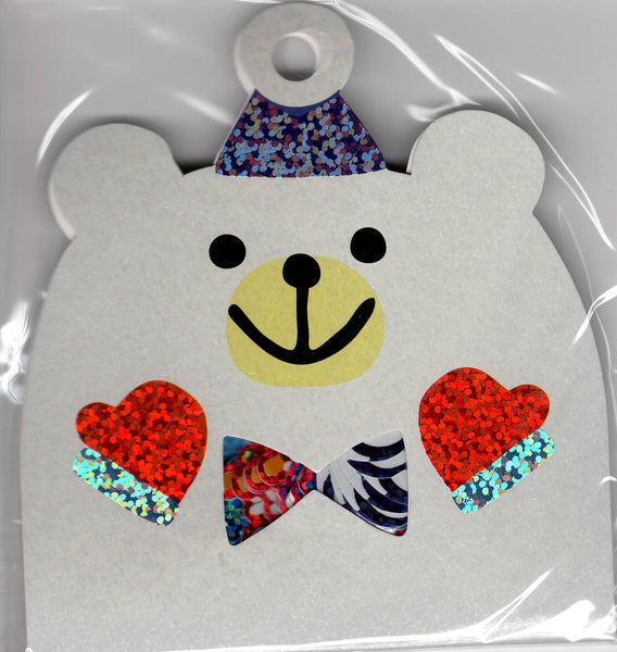 Q-Lia Vintage Polar Bear Rare Sticker Sack