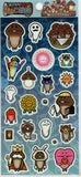 Namepara Vintage Osawari Tantei Nameko Saibai Kit Rare Puffy Sticker Sheet