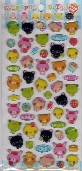 Crux Vintage Colorful Days Rare PVC Sticker Sheet