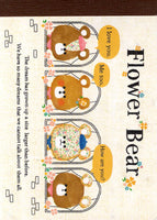 Crux Vintage Flower Bear Rare Mini Memo Pad