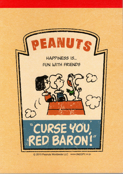 Kamio 2015 Peanuts Rare Large Memo Pad