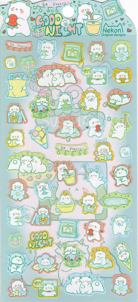 Nekoni Goat Party Sticker Sheet