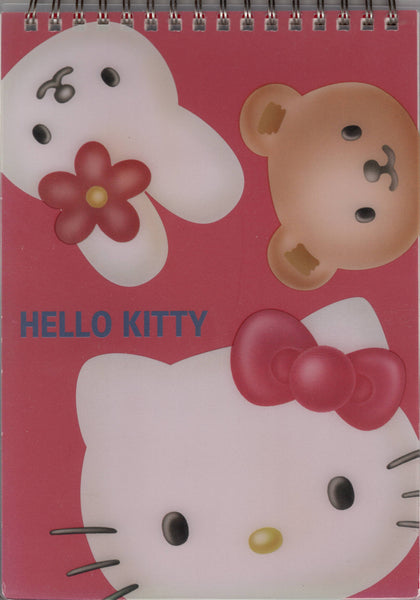 Sanrio 2001 Vintage Hello Kitty Rare Large Spiral Notebook