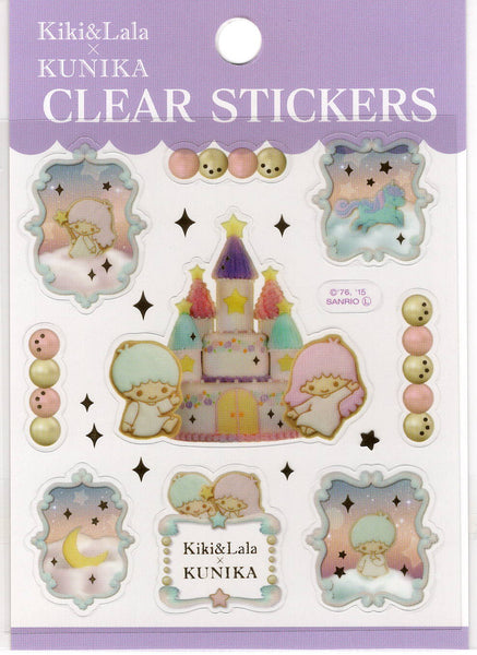 Sanrio 2015 Little Twin Stars Kiki & Lala Deadstock Rare Sticker Sheet