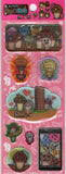 Namepara Vintage Osawari Tantei Nameko Saibai Kit Rare Lenticular 3D Sticker Sheet