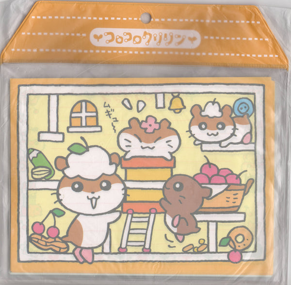 Sanrio 1999 Vintage Corocorokuririn Rare Vinyl Case Letter Set