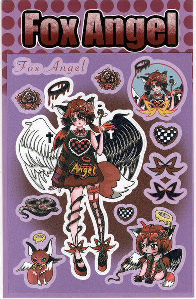 Fox Angel Sticker Sheet