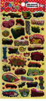 Q-Lia Vintage Enjoy Friends Rare PVC Sticker Sheet