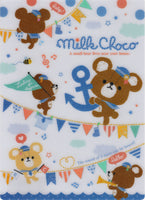 Q-Lia Milk Choco Bear Plastic Pencil Writing Board