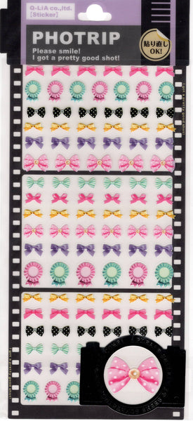 Q-Lia Vintage Photrip Bows Sticker Sheet