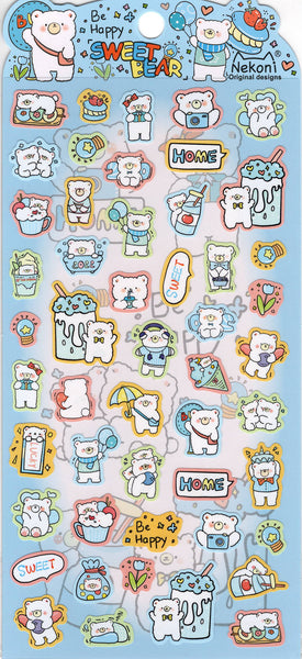 Nekoni Sweet Bear Sticker Sheet