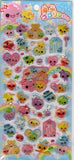 Kamio Vintage Bubble Friends Rare PVC Sticker Sheet