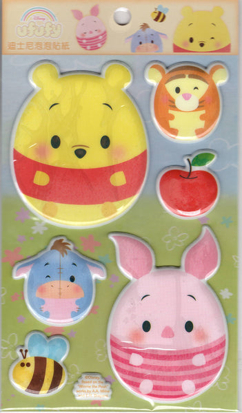 Disney Ufufy Winnie The Pooh Deadstock Puffy Sticker Sheet