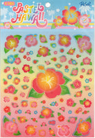 Basel Vintage Pastel Hawaii Rare Jumbo Sticker Sheet