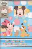 Disney 2011 Vintage Baby Mickey Mouse & Friends Rare Schedule Book Planner