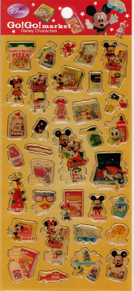 Kamio Disney Vintage Mickey Mouse Deadstock Rare PVC Sticker Sheet