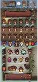 Namepara Vintage Osawari Tantei Nameko Saibai Kit Rare Puffy Sticker Sheet