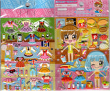 Pool Cool Vintage Kawaii Girls Rare 3D 3-Sheet Sticker Sheet