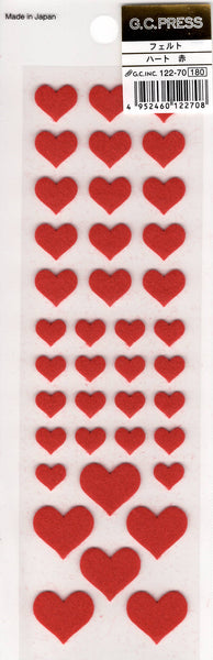 G.C. Press Vintage Hearts Rare Sticker Sheet