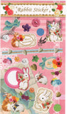 Heart Art Collection Vintage Rabbit Rare Sticker Sheet