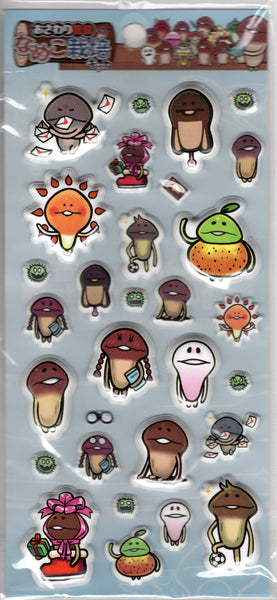 Namepara Vintage Osawari Tantei Nameko Saibai Kit Rare Puffy Sticker Sheet