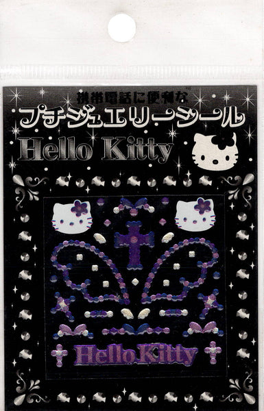 Sanrio 2004 Vintage Hello Kitty Rare Rhinestone Sticker Sheet