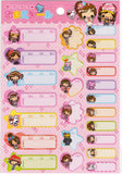 Pool Cool Vintage Super Punk Girls Rare Label Sticker Sheet