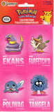 Sandylion 1999 Vintage Pokemon Ekans Farfetch'd Poliwag Tangela Rare 2-Sheet Sticker Sheet