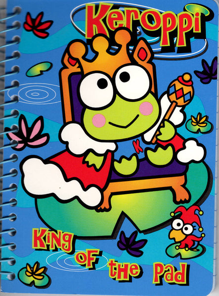 Sanrio 1998 Vintage Keroppi Rare Small Spiral Notebook