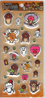 Namepara Vintage Osawari Tantei Nameko Saibai Kit Rare Puffy Sticker Sheet