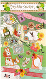 Heart Art Collection Vintage Rabbit Rare Sticker Sheet