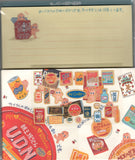 Kamio Vintage Kewpie Snacks Rare Letter Set
