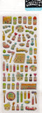 Crux Vintage Colorful Kids Rare 3D Sticker Sheet
