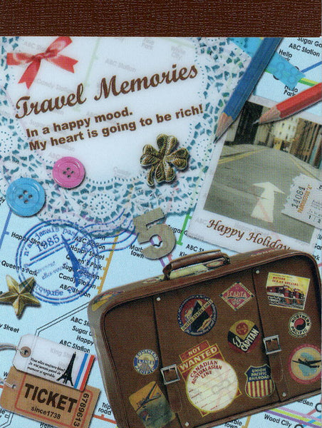 Kamio Vintage Travel Memories Rare Mini Memo Pad