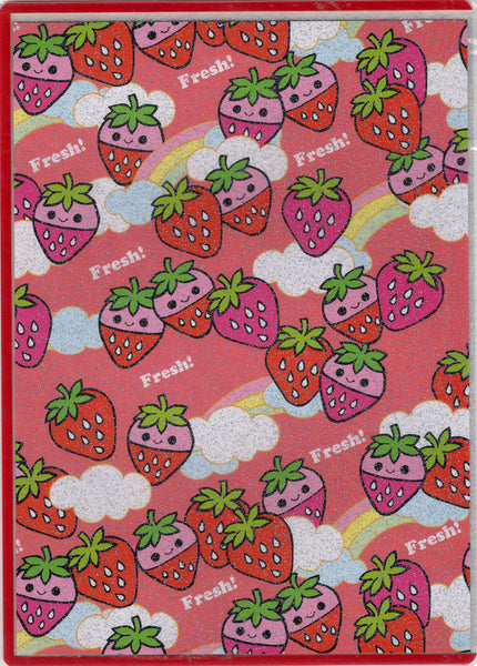 Kamio Vintage Strawberry Rare Plastic Pencil Writing Board