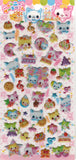 Crux Vintage Dessert Cats Rare Puffy Sticker Sheet
