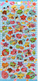 Crux Vintage Bubble Friends Rare 3D Sticker Sheet