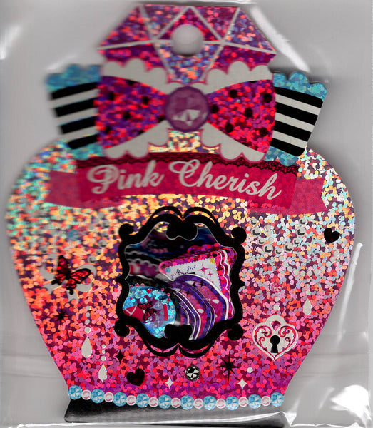 Q-Lia Vintage Pink Cherish Rare Sticker Sack